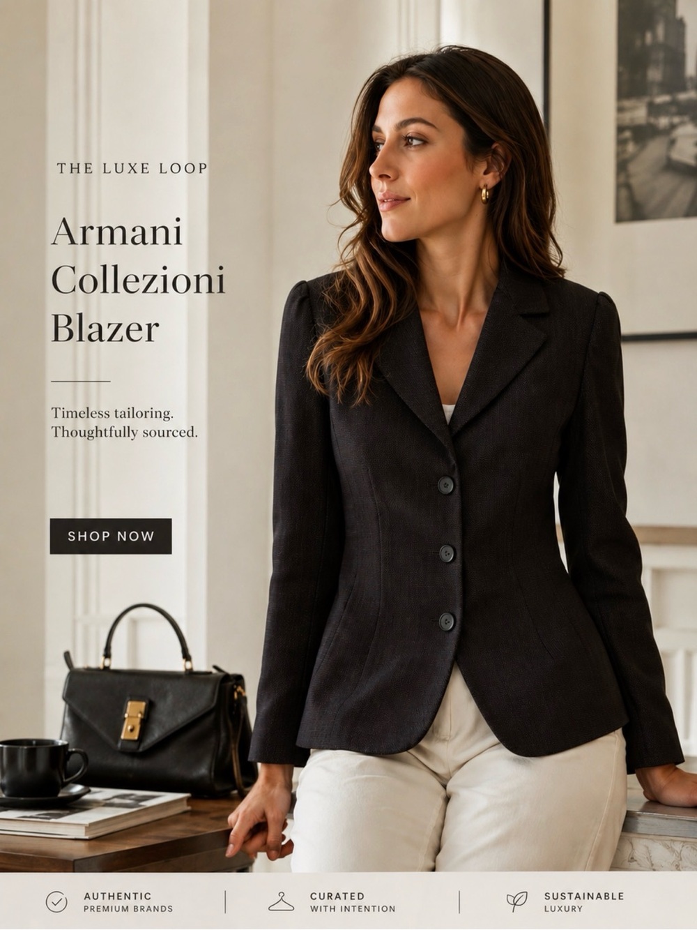 Armani Collezioni Women's black Tailored Blazer